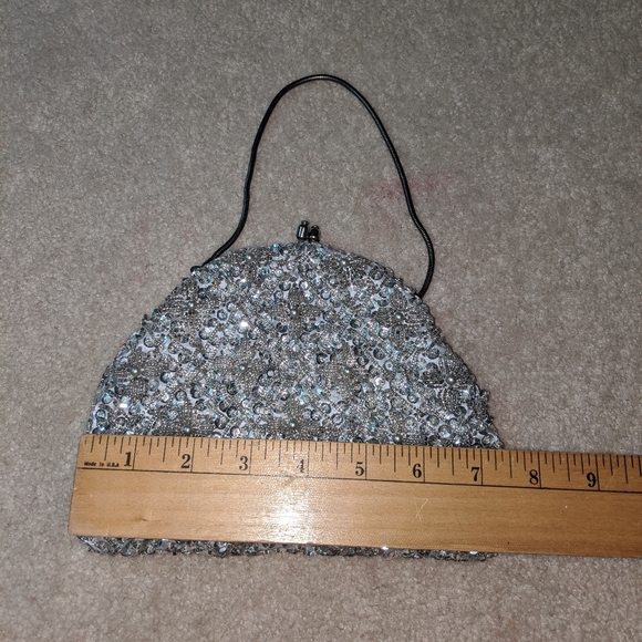 Silver sequin mini purse - Picture 10 of 11
